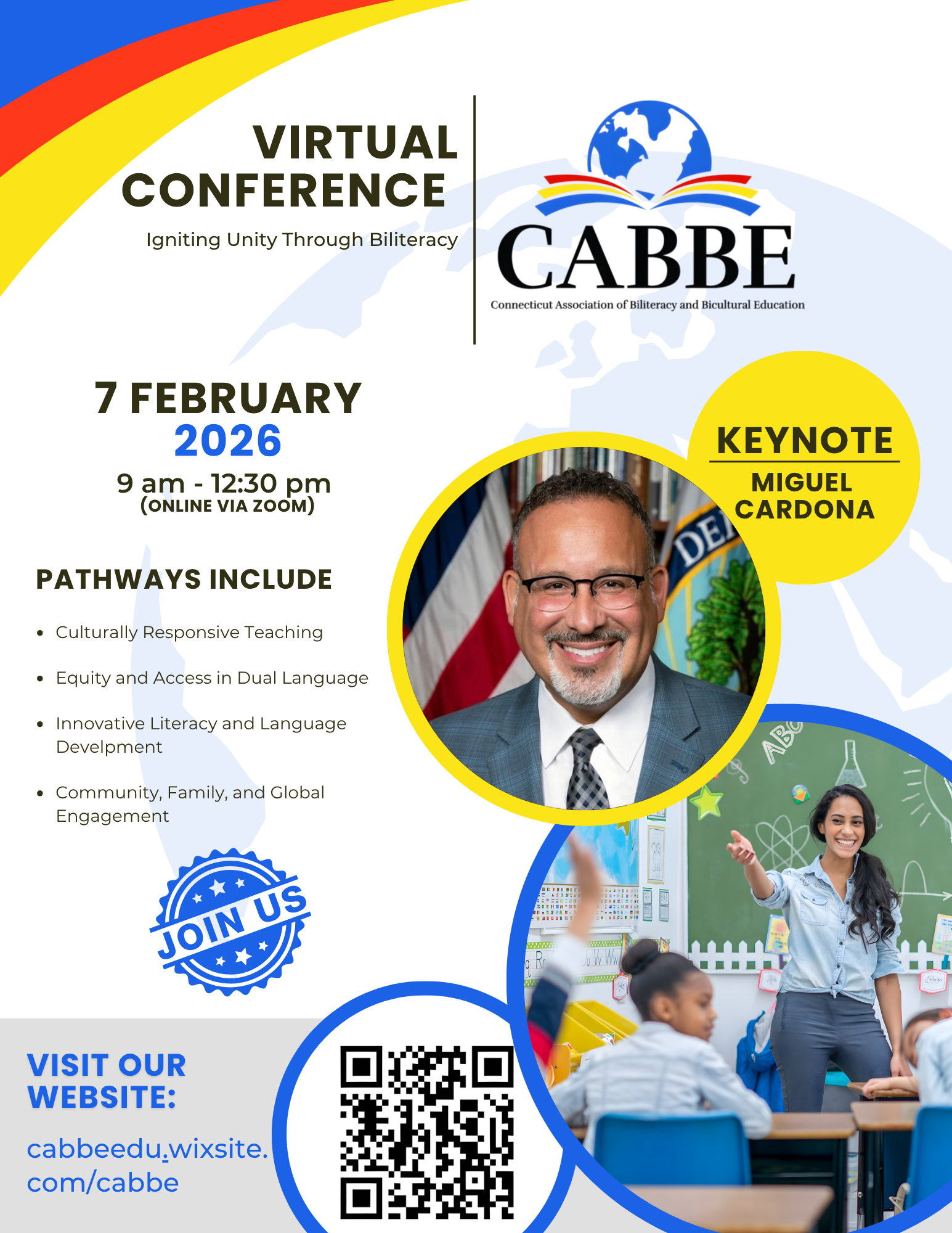 Blue And Yellow Modern Business Conference Flyer (1)